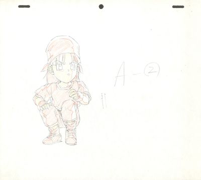 dessin représentant une fille tenant une batte de baseball à la main