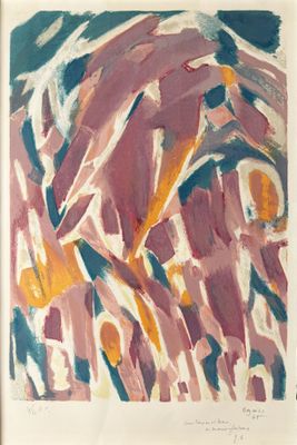 Jean René BAZAINE (1904-2001), Composition, lithographie sig…