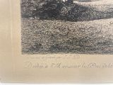an old picture of a man riding a horse in a field