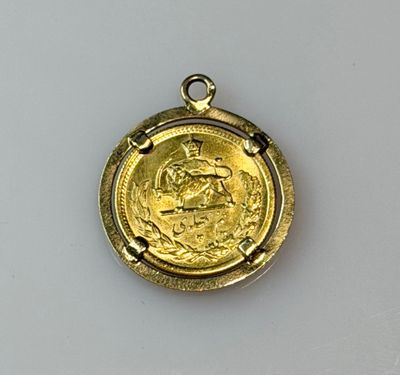 an image of a gold coin with the image of a woman on it