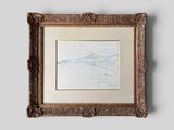 an image of a picture of a painting hanging on a wall