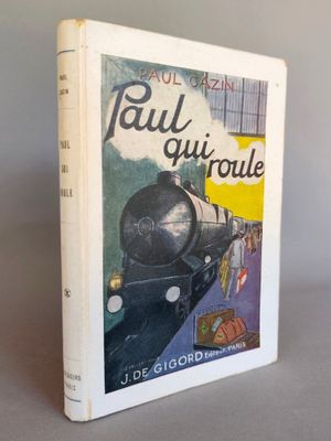 la couverture d'un livre sur laquelle figure l'image d'un train qui arrive sur les rails