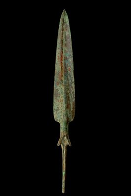 FER DE LANCE GREC EN BRONZE Ca. 900 - 400 AV. >