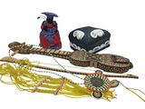 a picture of a group of items that are on a white surface