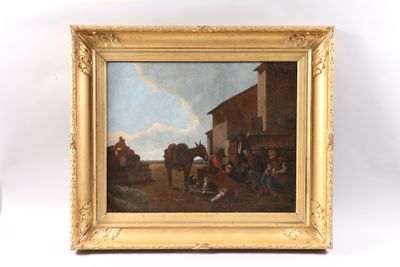 a picture of a painting on the wall of a house