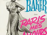 a poster advertising the paris opera ' s production of josephine baker