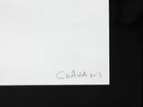 a white piece of paper with a drawing of a cat on it