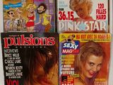 several magazines of various women ' s magazines on display on a table