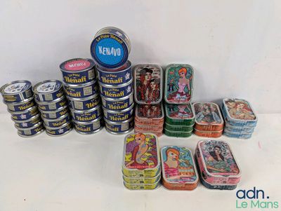 many tins of different types of tins on the table