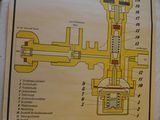 a map on the wall of a building that has a lot of information on it