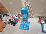 a room with a lot of stuff on the floor
