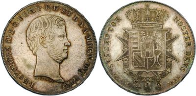 a silver coin with a crown on the front and a crown on the back