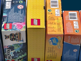 a lot of different types of legos in the box
