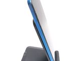 a cell phone that is sitting on top of a stand