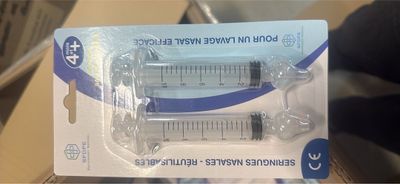 Expédition obligatoire - Lot de 200 lots de 2 seringues nasa…