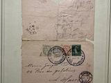 a picture of a piece of paper with stamps on it