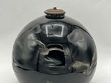an image of a black vase on a white background