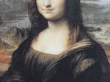 painting of a woman with long hair and a smile on her face