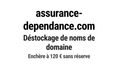 Nom de domaine assurance-dependance.