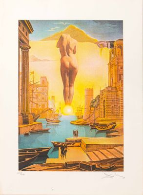 une image représentant un tableau où l'on voit un homme debout sur un quai