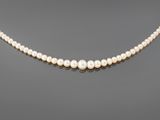 a cultured pearl and diamond necklace