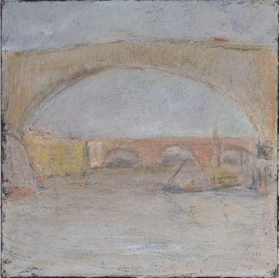 Hervé THIBAULT (né en 1944) Lyon, pont sur la Saône