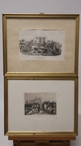 Lot de deux gravure sur Montluçon.