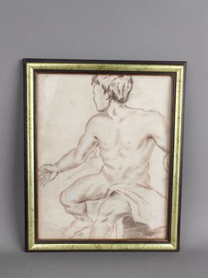 l'image d'un dessin représentant un homme assis sur une chaise