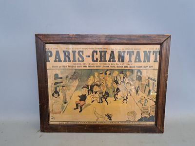 Une ancienne annonce parue dans un journal français fait la promotion du « Paris-Chantant »