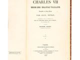 a book opened to a page with an image of charles vi