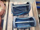 two different types of hoses sitting on a pallet