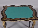 an image of a small table with a green top