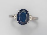 a sapphire and diamond ring