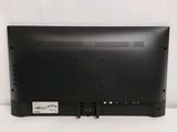 a close up of the back of a black computer monitor