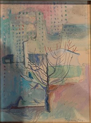 Rosemonde KRBEC (1920-2000), "Neige sur la ville" et "Petite…