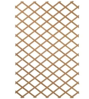 a close up of a wooden trellis on a white background