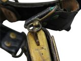 a close up of a belt with a buckle on it