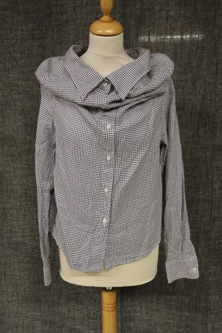 Anne Valérie HASH - Chemise déstructurée en coton façonné figuran...