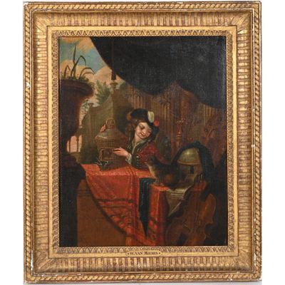 VAN MIERIS Willem. (1662-1747) Suiveur de. - Photo 1