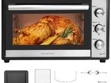 an image of a toaster oven with a chicken inside of it