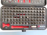 many tools in a case that are sitting on a table