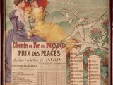 framed poster of a couple sitting on a bench in front of a map of la mer
