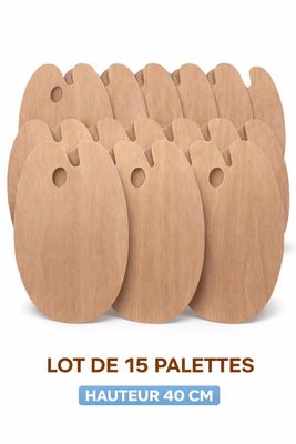 lot de 15 palettes hauteur 40 cm