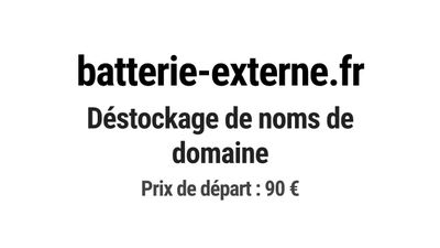 Nom de domaine batterie-externe.