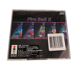a cd with a picture of a fire ball game on it