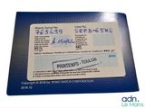 a picture of a picture of a business card on a table