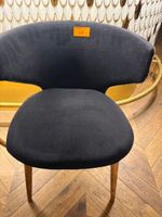 2 Fauteuils CASUAL DIXIE, noir/beige/doré, petits accrocs (photo 5)
