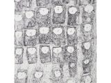 a black and white drawing of a group of people