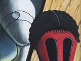 une peinture sur le mur d'un immeuble représentant un homme et une femme