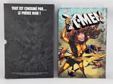 a book with a picture of a woman holding a gun and a comic book